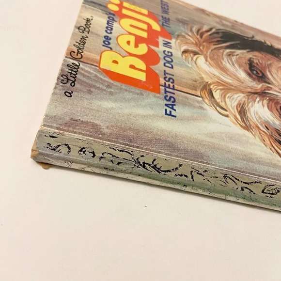 Vintage 1978 Joe Camps Benji Fastest Dog in the West Little Golden Book - Picture 5 of 16
